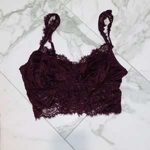 Maroon bralette
